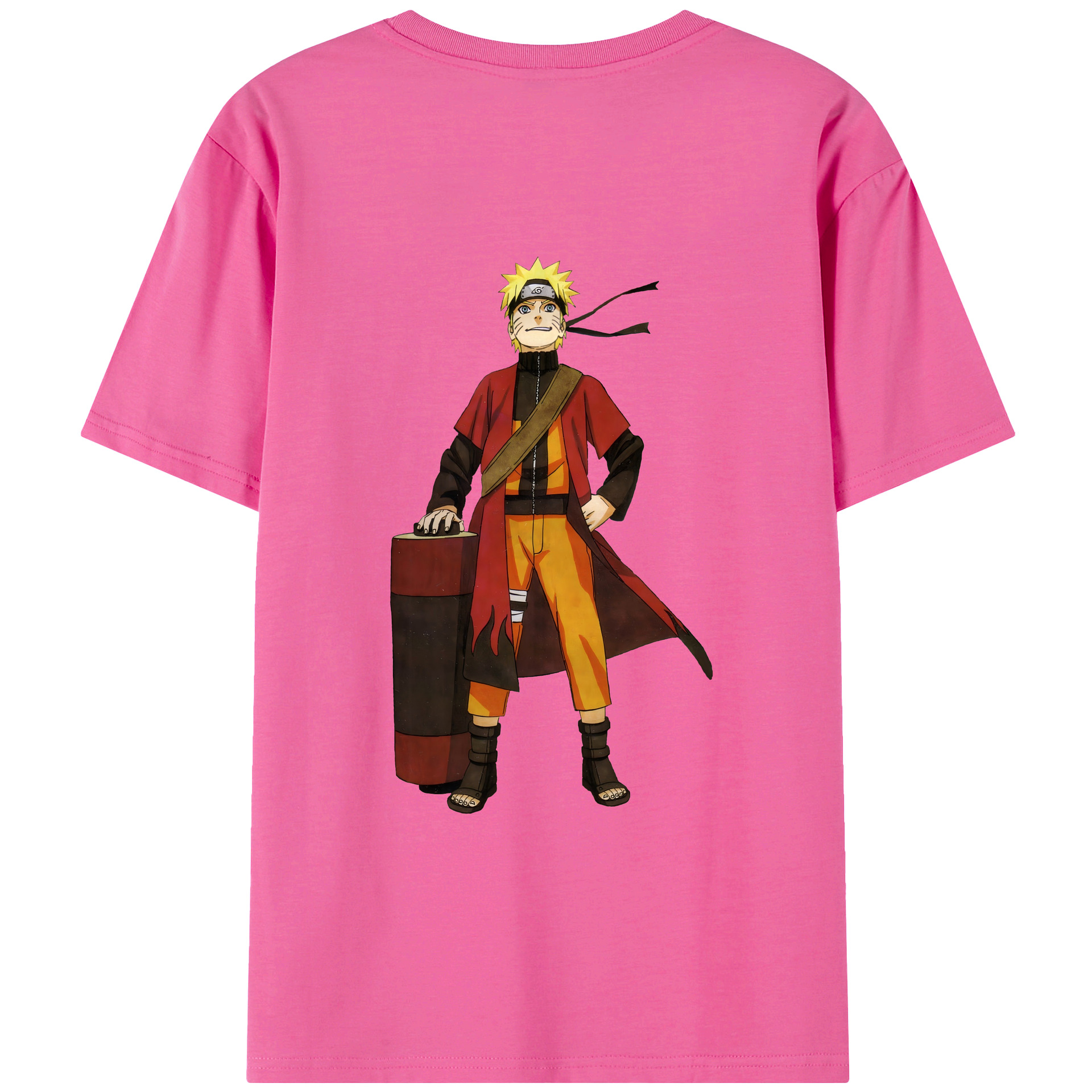 （画像用） NARUTO -ナルト- うずまき ナルト Uzumaki Naruto レディース半袖Tシャツ(バックプリント)